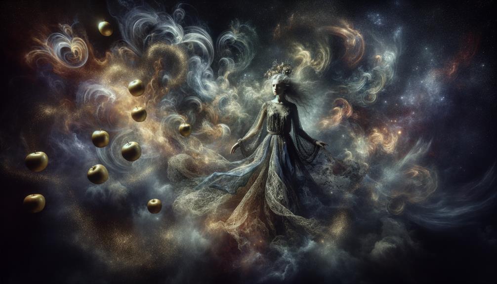 goddess of discord embracing strife in modern times