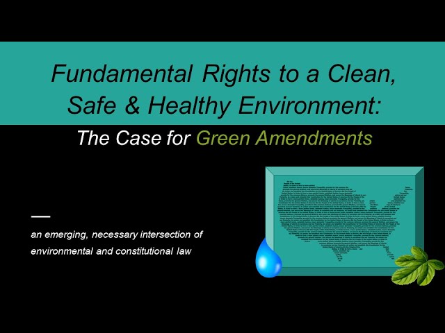 Is a constitutional lawyer essential for environmentalism 1 is a constitutional lawyer essential for environmentalism