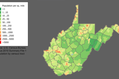 map and population of west virginia a historical overview