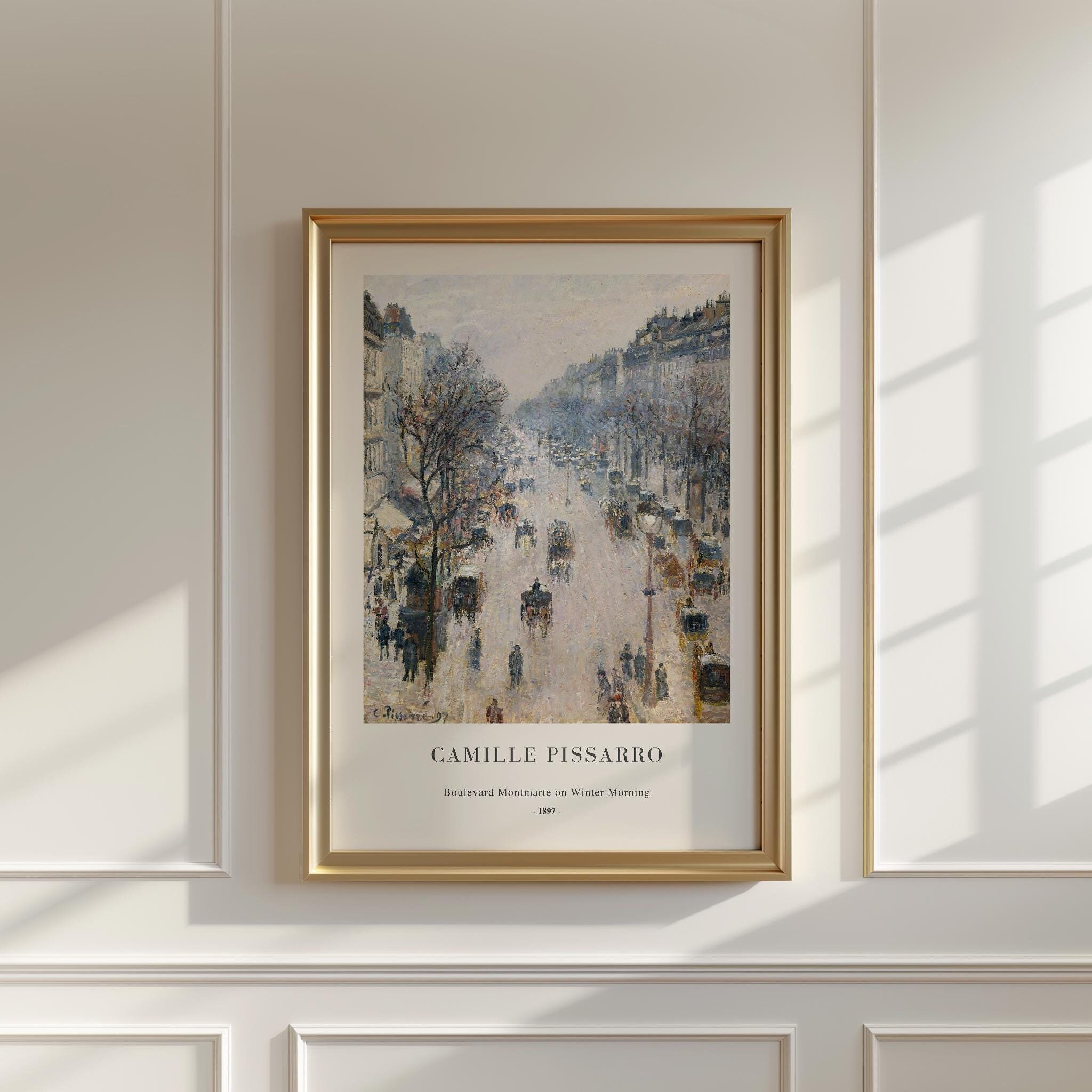Pissarro's Boulevard Montmartre: A Winter Morning's Charm 1 pissarros boulevard montmartre a winter mornings charm