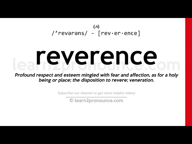 Revere Definition & Meaning: Understanding Reverence Today 1 revere definition meaning understanding reverence today