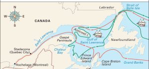 what are cartiers key routes voyages and accomplishments