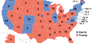 what are the us electoral college votes by state for 2024